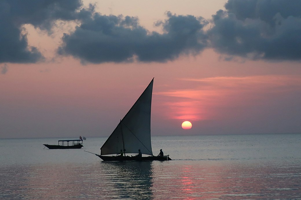 Dhow at dusk
